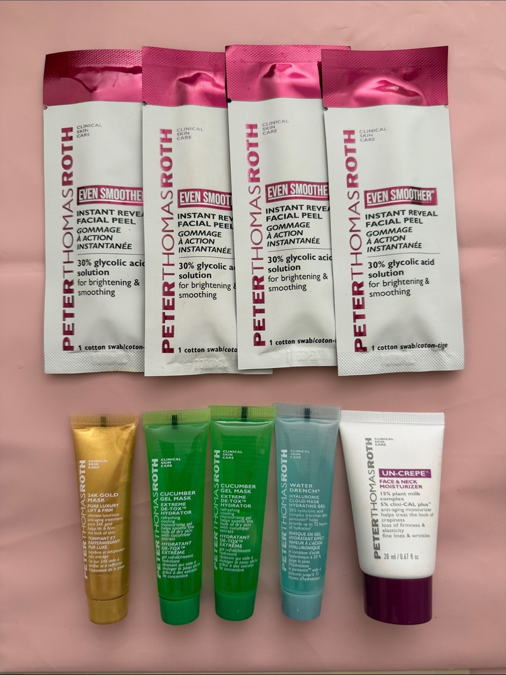 Peter Thomas Roth skincare bundle— peels, Un-Crepe, masks. New, unopened